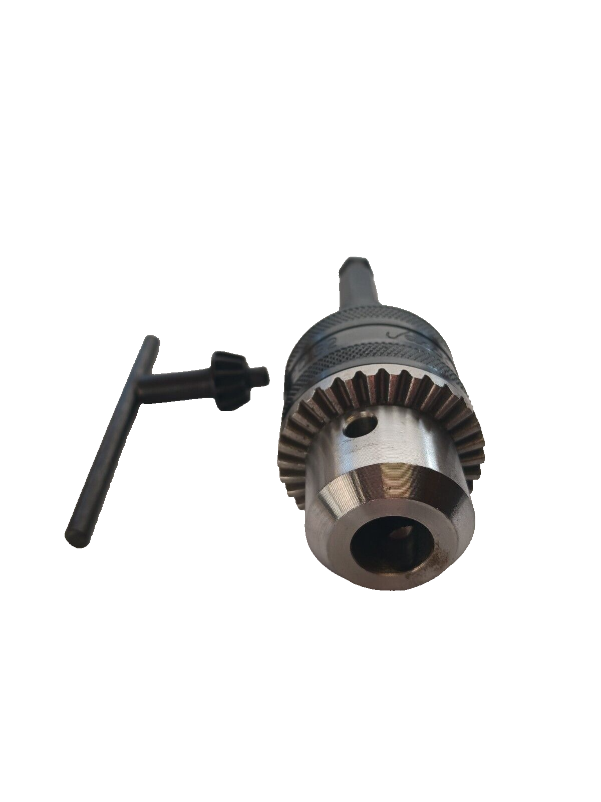 WHITE- 1/2 JACOBS CHUCK WITH 7/16 HEX SHANK DRIVER, LINEMAN USA NEW FREE SHIPING