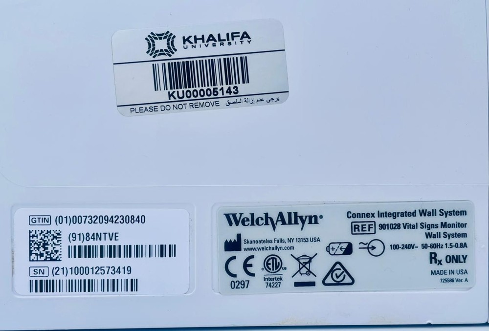 Welch Allyn 84NTVE Connex Integrated Wall System #Not Working-Display Problem