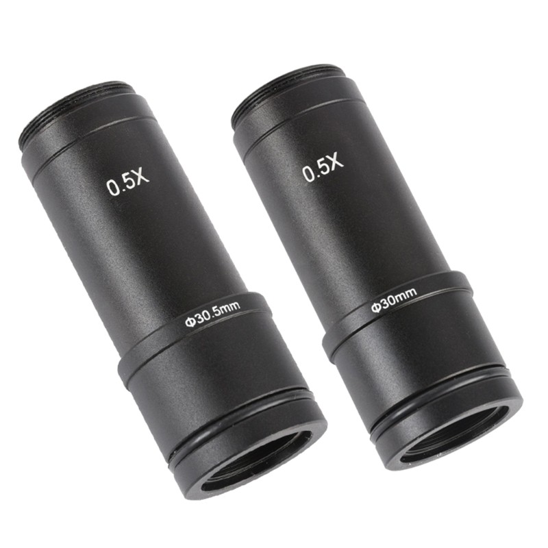0.5X C Mount Microscope Adapter Electronic Eyepiece Reduction Lens for Monocular