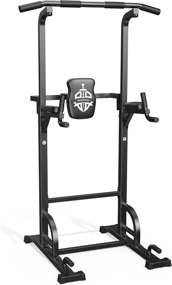 Adjustable Pull Up Bar & Dip Station 450lbs - Comfort and Stability for Home Use
