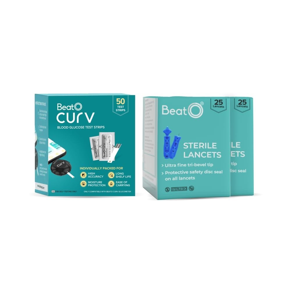 Blood Testing Glucose Test 50 Strips For Glucometer Machine ECs
