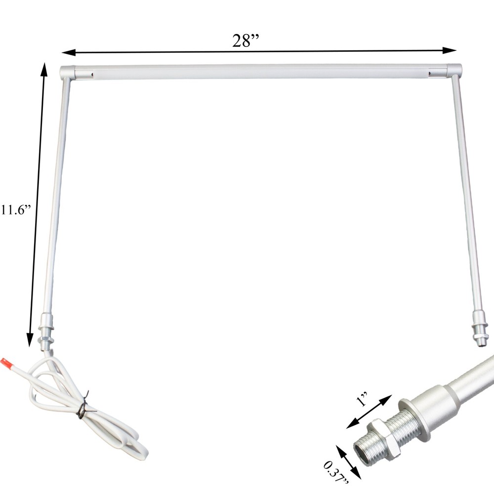 Horizontal showcase LED light 28" Standing pole light for display minor scratch