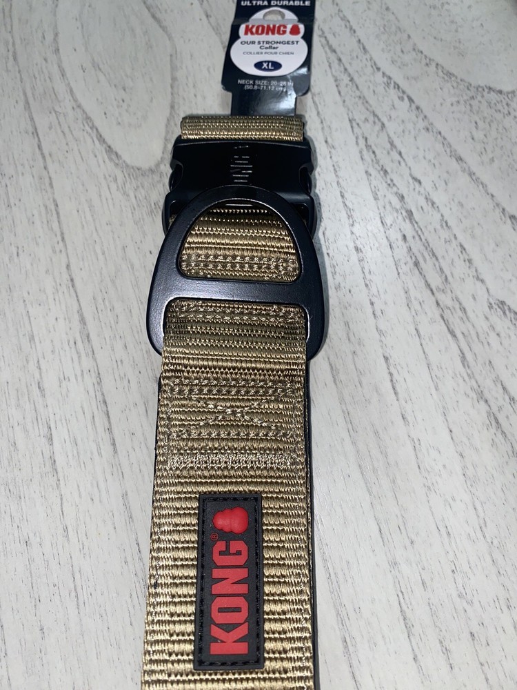 Kong strongest collar , Tan, Size X -Large