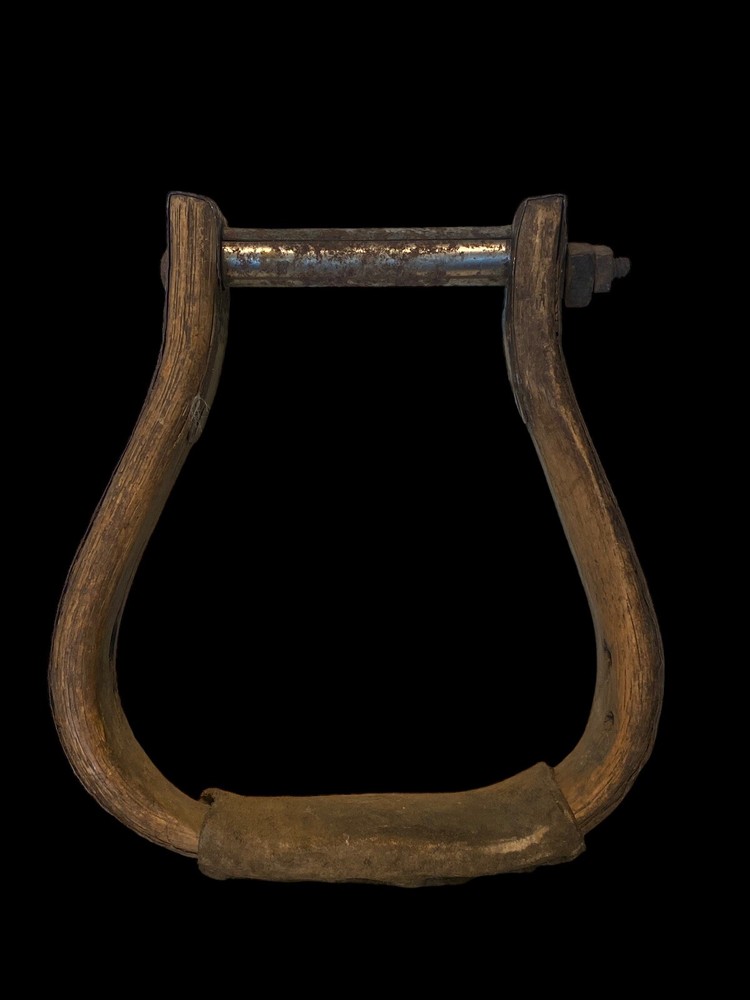 Vintage Wooden & Leather Single Stirrup