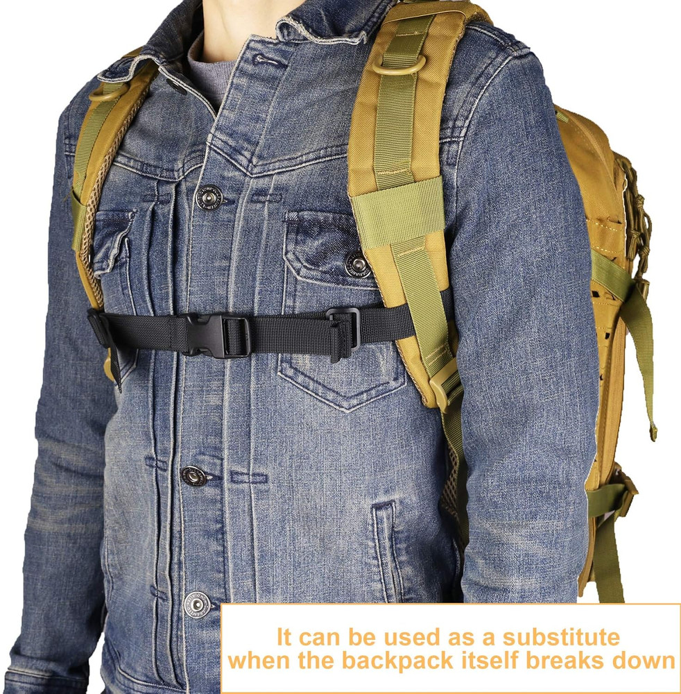Backpack Chest Strap Adjustable Sternum Strap Chest Belt with Buckle