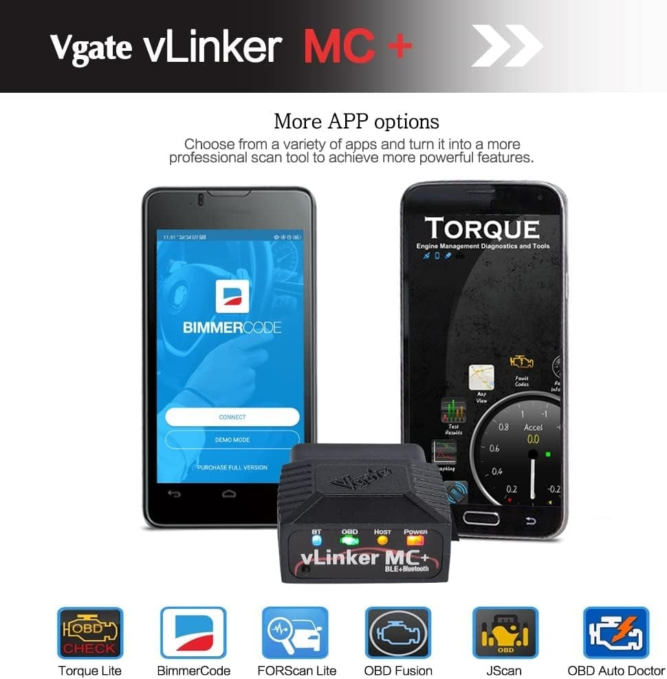 Vgate vLinker MC+ Bluetooth OBD2 Car Diagnostic Scan Tool