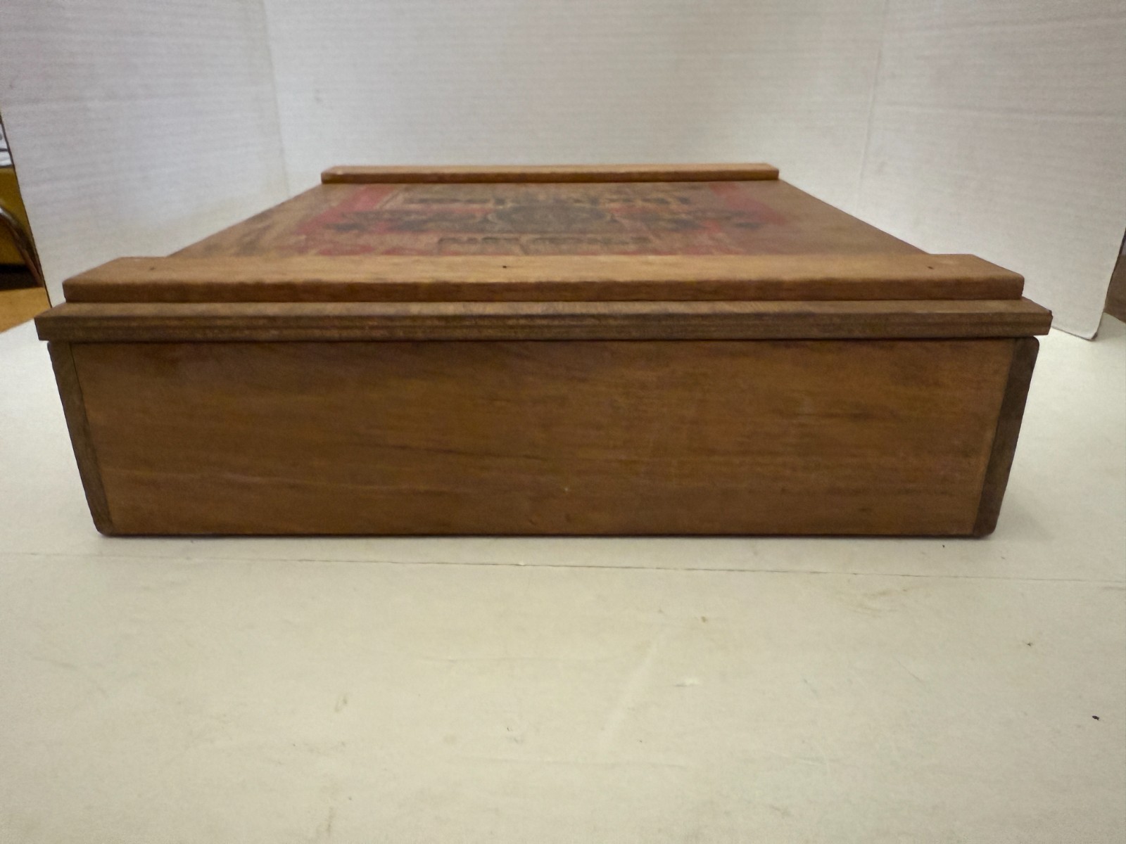 Vintage Editions Taylorsville NC Wooden Budweiser Divided Crate Box Shadowbox