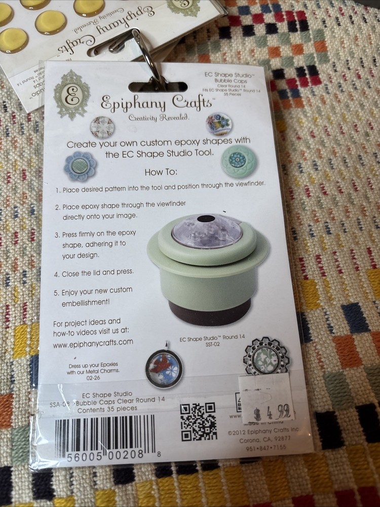 Epiphany Crafts Shape Studio Tools Lot Bubble Caps Punches