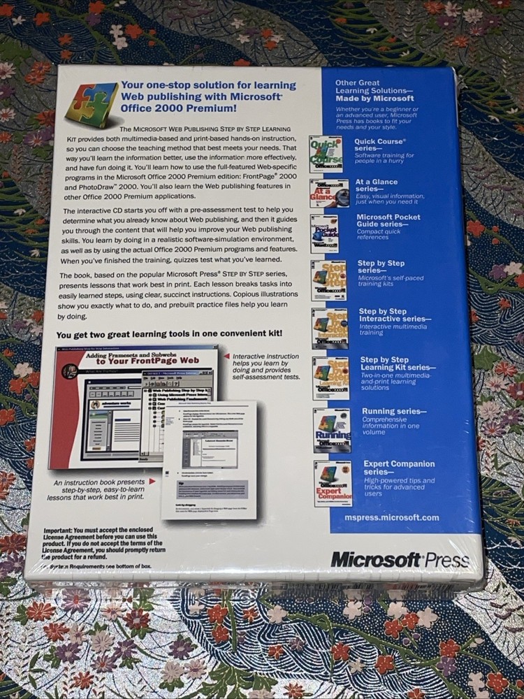 Vintage Microsoft WebPublishing Complete Self-Paced Training Sealed Box