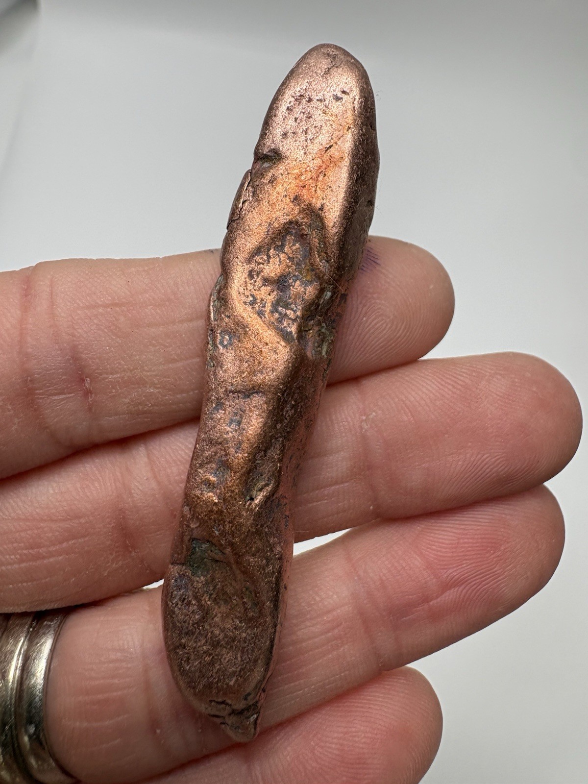 Pure Native Michigan Solid Copper Nugget Specimen Keweenaw Peninsula Mineral