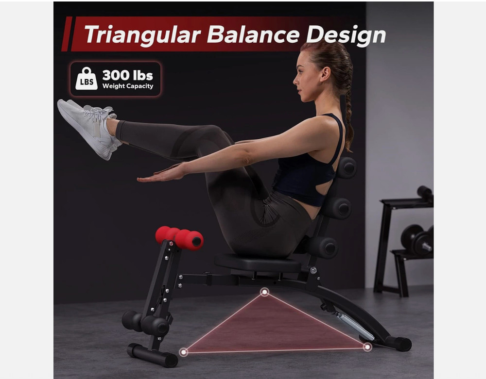 MERACH Multi-Functional Adjustable Ab Trainer Machine Workout Bench for Home Gym