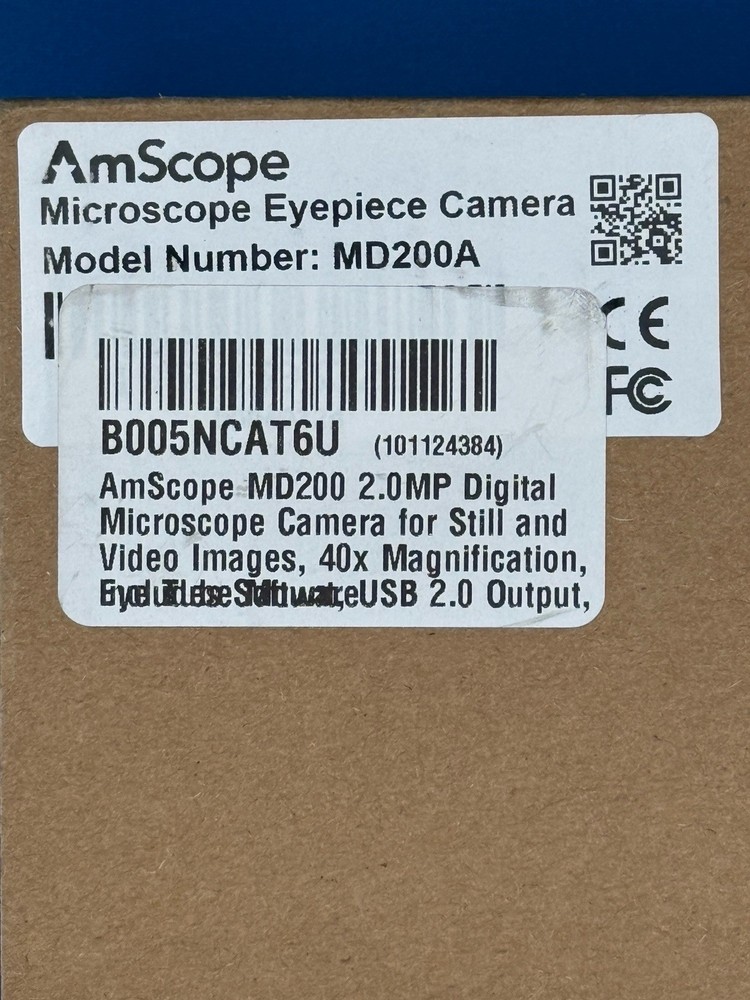 New AMSCOPE MD200A 40X Mag USB MICROSCOPE EYEPIECE CAMERA & Software Instruction