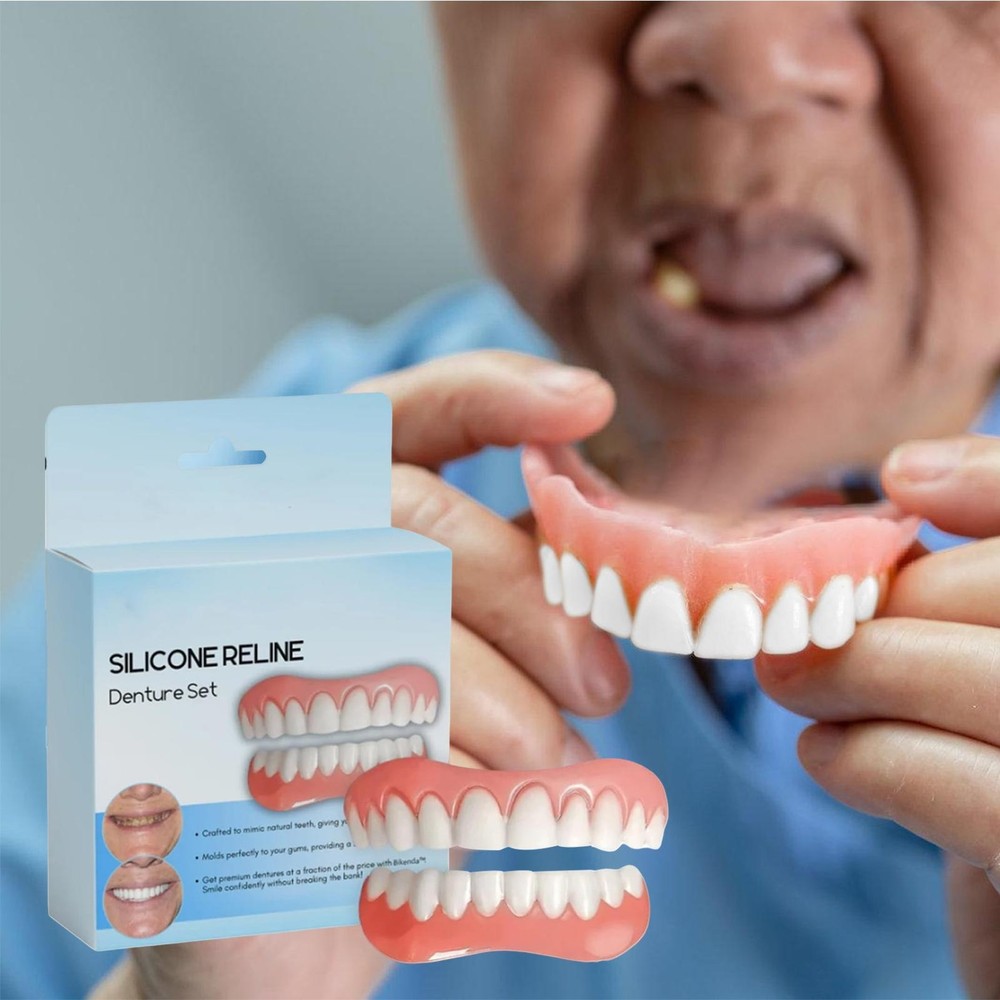 Silicone Denture Liner Kit Veneers Snap In Teeth Tooth Repair Kit Consistent