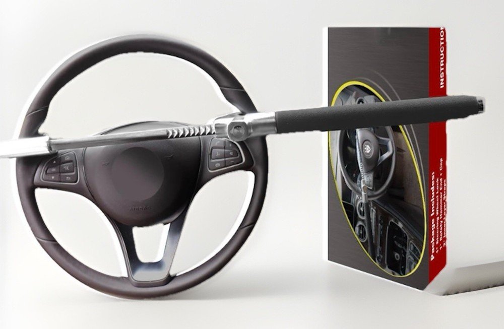 Tevlaphee Steering Wheel Lock AntiTheft Car Device Universal - New