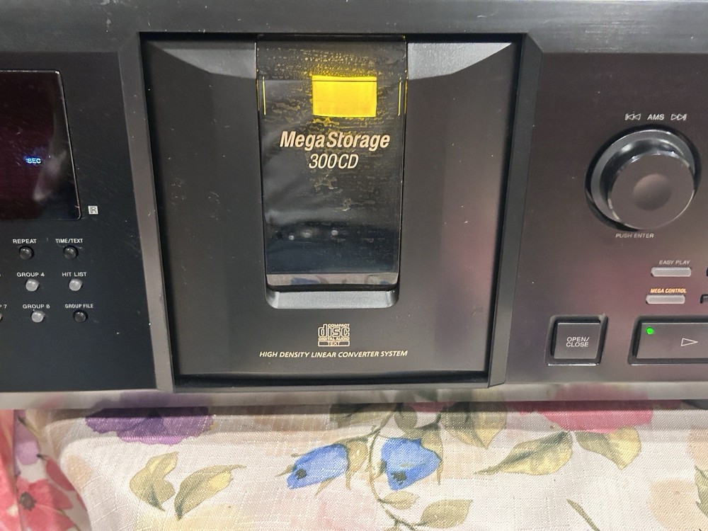 Vintage Sony 300 CD Mega Storage Changer Compact Disc Player Jukebox VIDEO