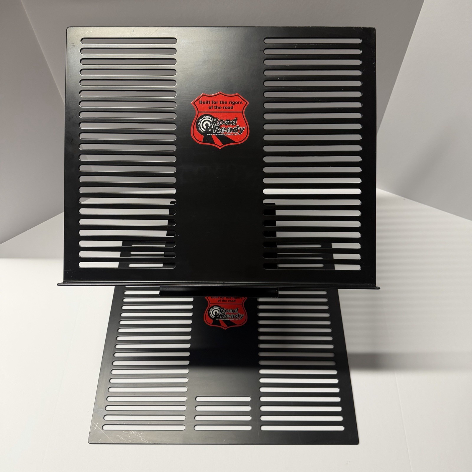 Road Ready DJ Laptop Stand Adjustable Heavy Duty Mixer Utility Stand Portable