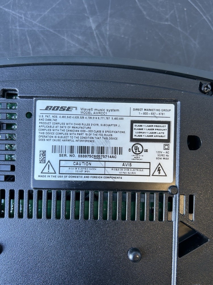 BOSE Wave Music System AWRCC1 CD NOT WORKING TESTED POWERS ON