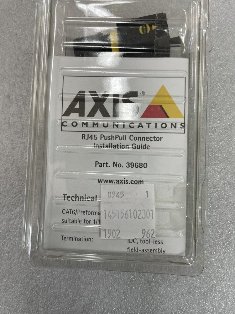 AXIS 39680 RJ45 PushPull Connector/ (12) PRICED BY EACH