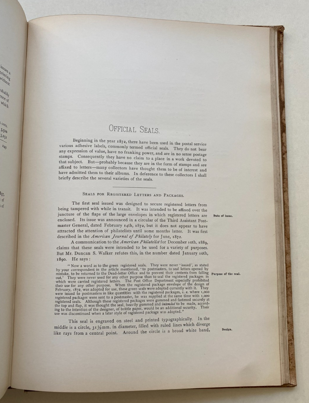The POSTAGE STAMPS of the UNITED STATES by John N. Luff, 1st edition
