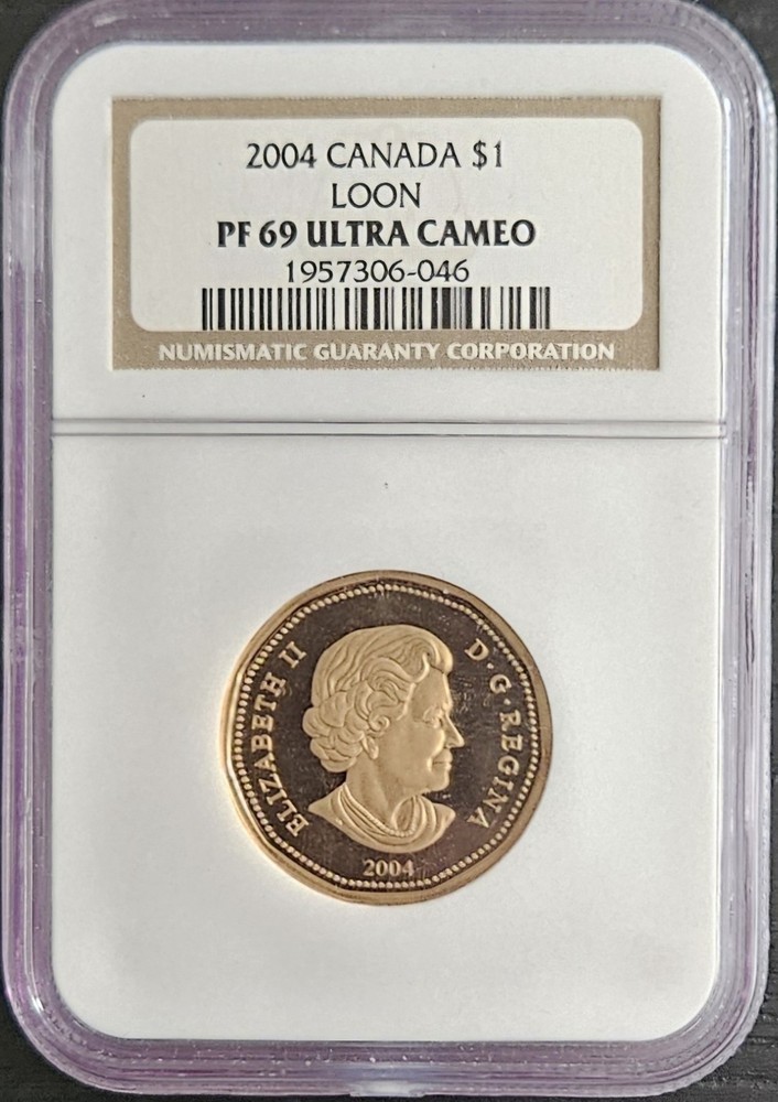 2004 Canada $1 Elusive Loon Proof NGC PF69