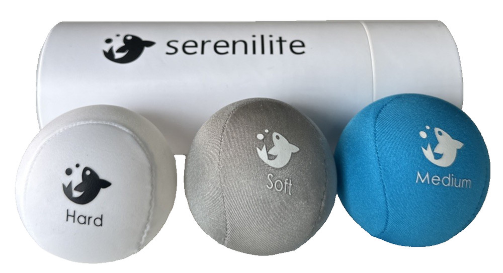 Serenilite Hand Therapy Exercise Stress Ball Bundle - Tri-Density Stress Balls