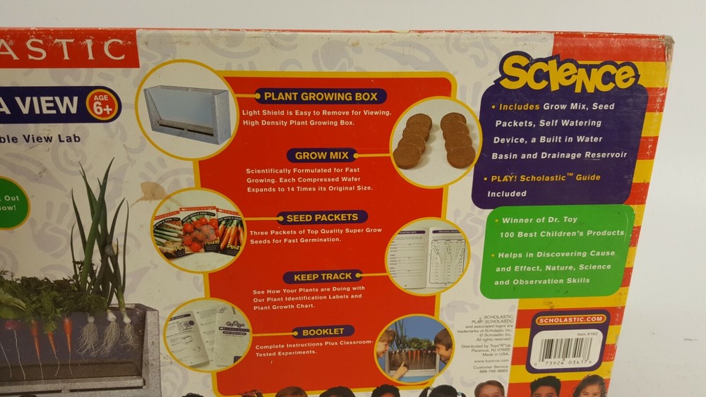 NEW, SCHOLASTIC “ ROOT WITH A VIEW ” COMPLETE VEGETABLE VIEW LAB