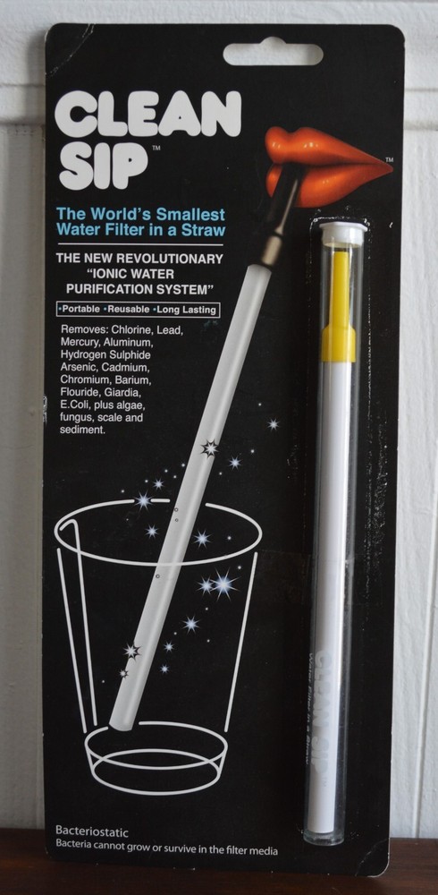 Clean Sip Water Filter Straw NIP