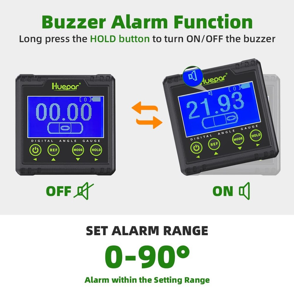 Digital Angle Gauge Protractor, Electronic Bubble Angle Finder Dual Axis Leve...