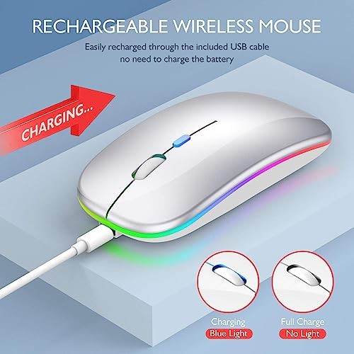 Wireless Bluetooth Mouse for MacBook Silver