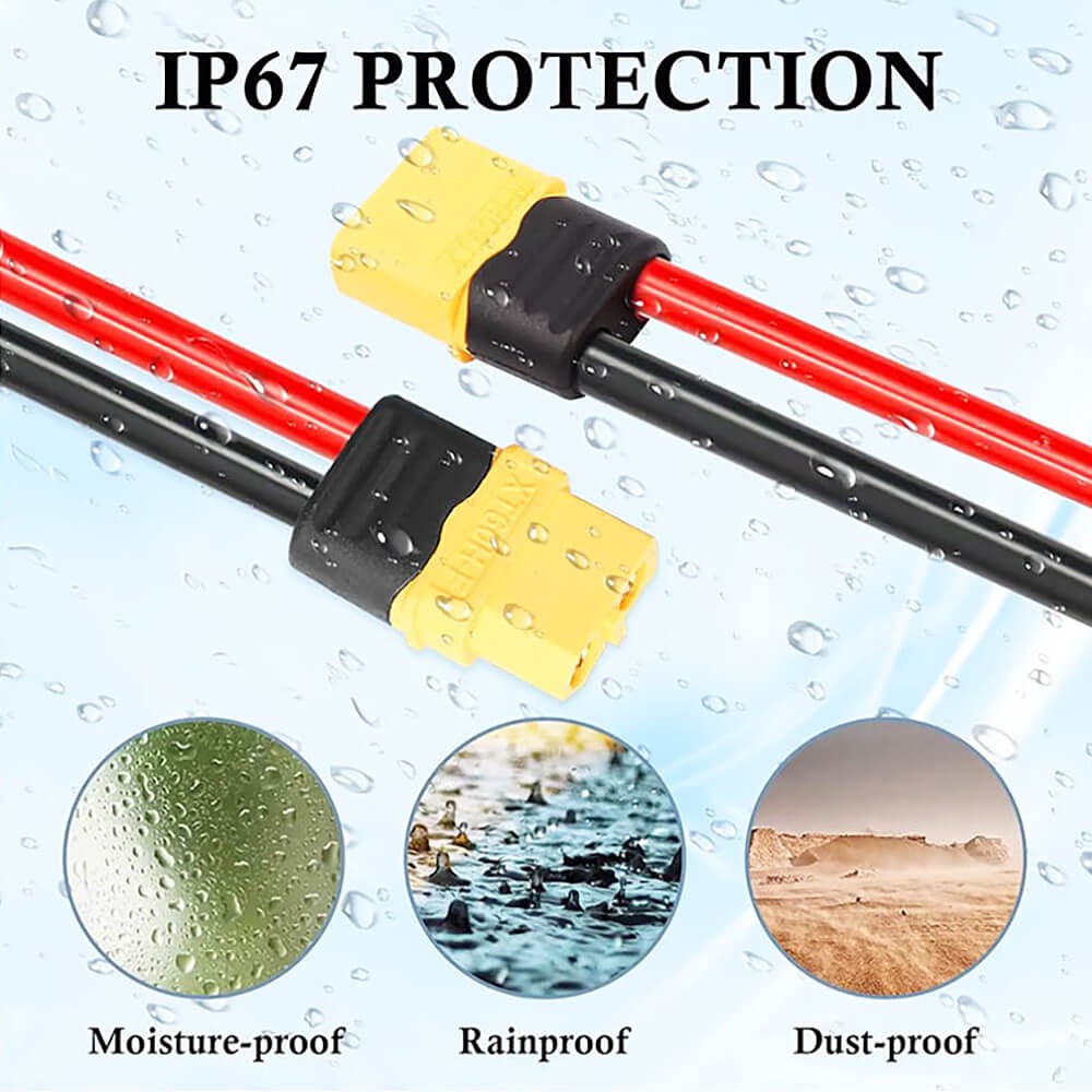 Connecting Cable 12AWG XT60I Female Solar Panel Connection Cable Charging Cable