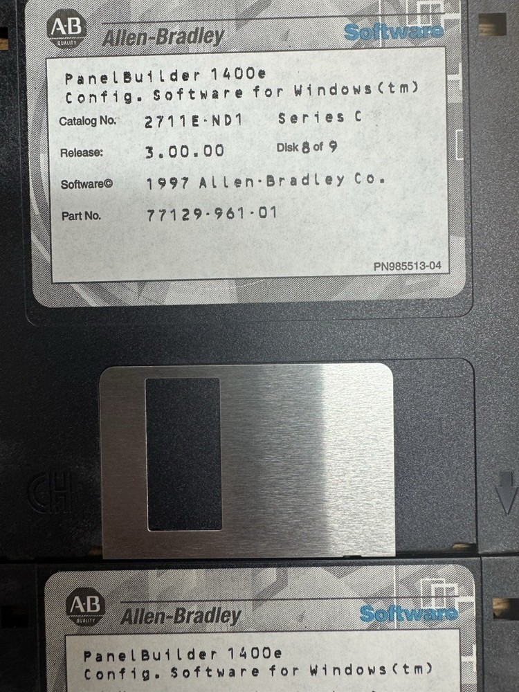 Allen Bradley Software Floppy Disk Lot