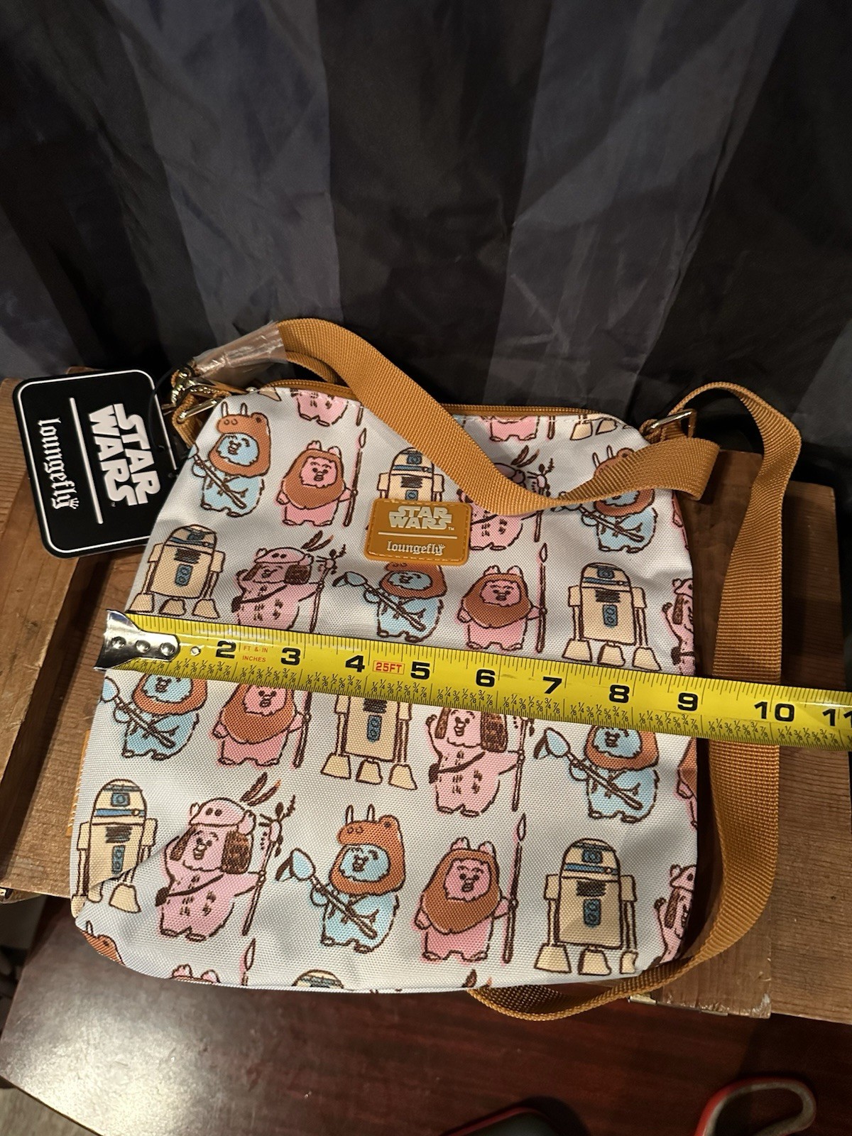 Loungefly Star Wars Pastel Ewok All Over Print Crossbody Bag NWT Nylon Bag