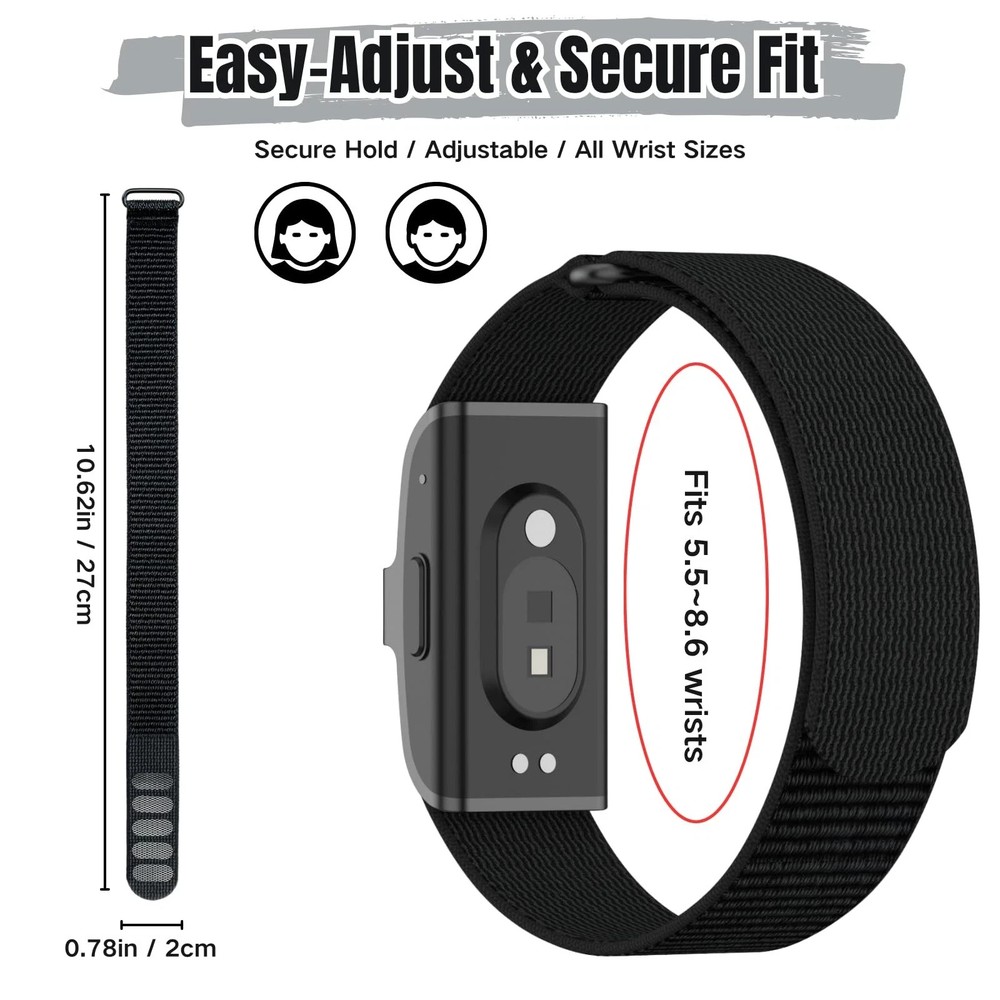 Nylon Loop Compatible with Hume Band, Nylon Replacement Strap, Soft Adjustabl...