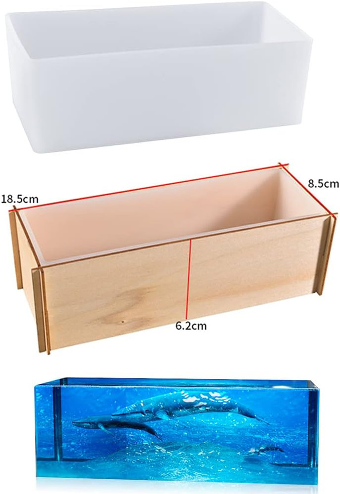 Large Rectangular Resin Mold for DIY Epoxy Crafts and Geometric Art