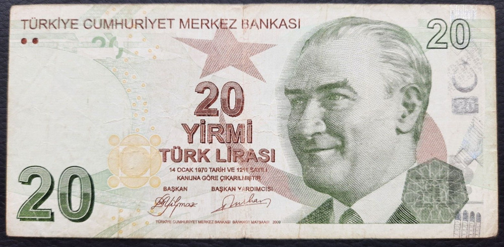 Turkey 20 Lira 2009 Banknotes