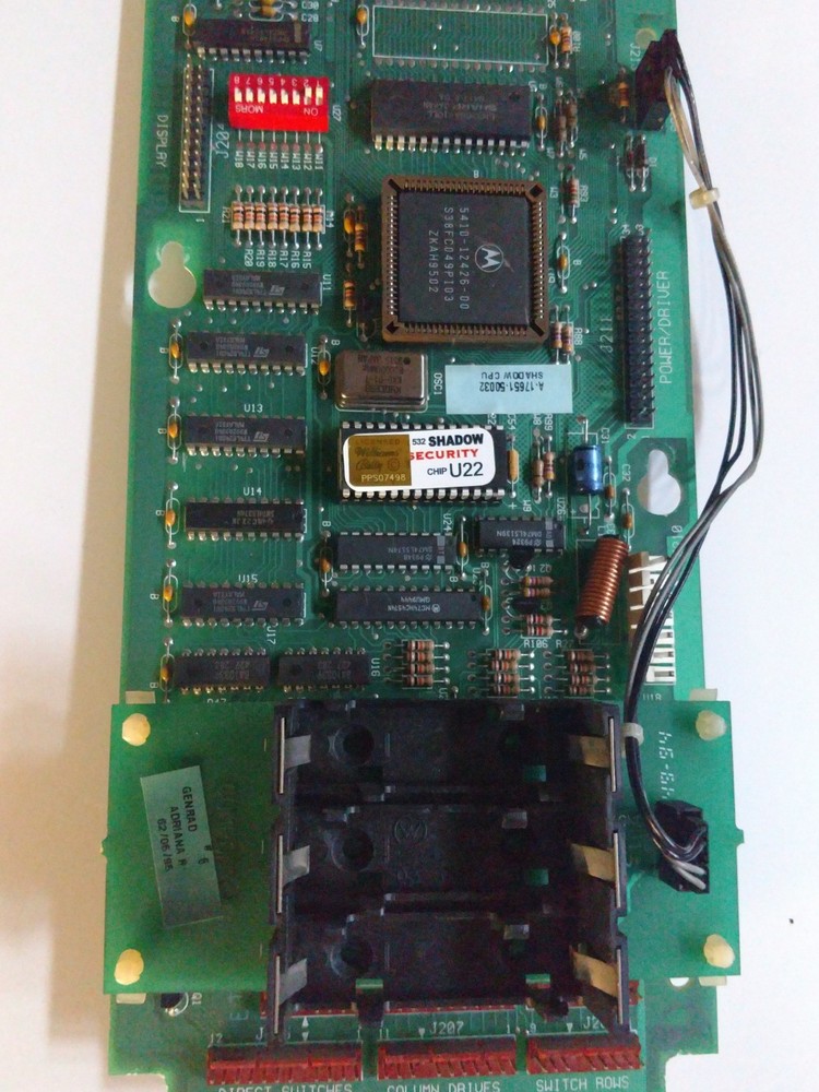 Williams WPC-S CPU G10/U22 security chip For Williams Test Fixture