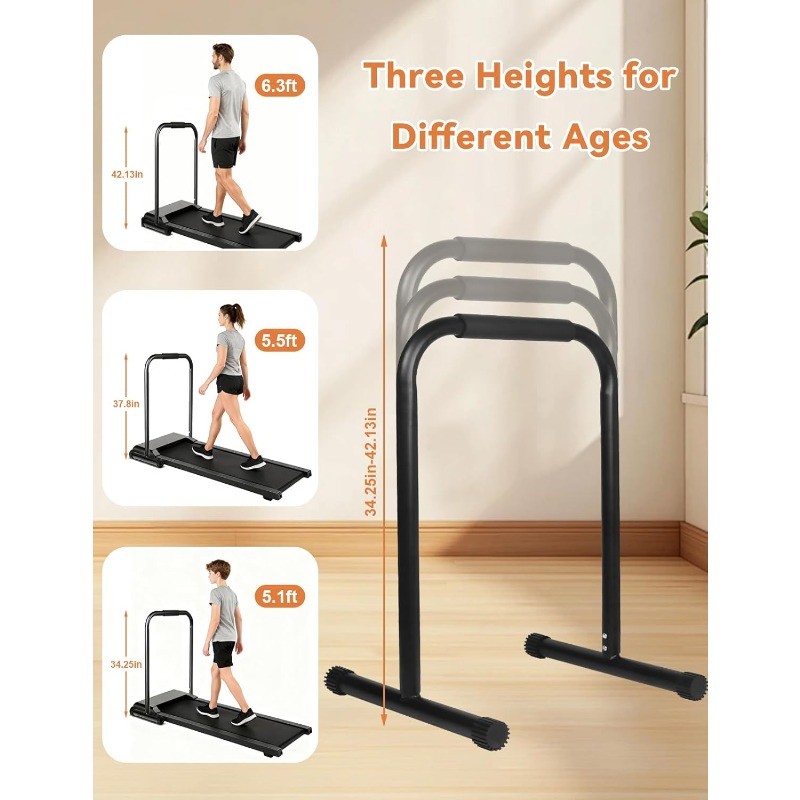 Handle Bar for Walking Pad Only, Adjustable Handrail Height from 34.2 to 42.1