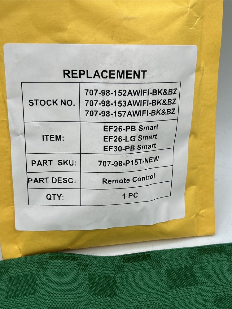 Replacement Remote For Baboom Electric Fireplace Heater Remote Control Read!