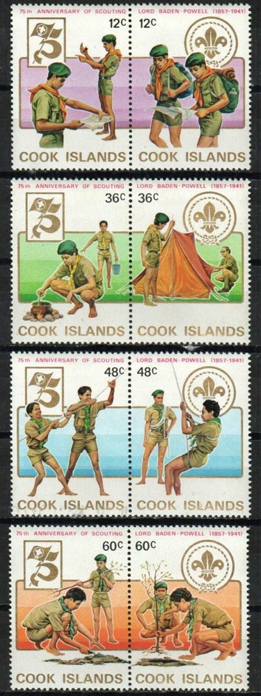 Cook Islands Stamp 700-703  - Scouting Year