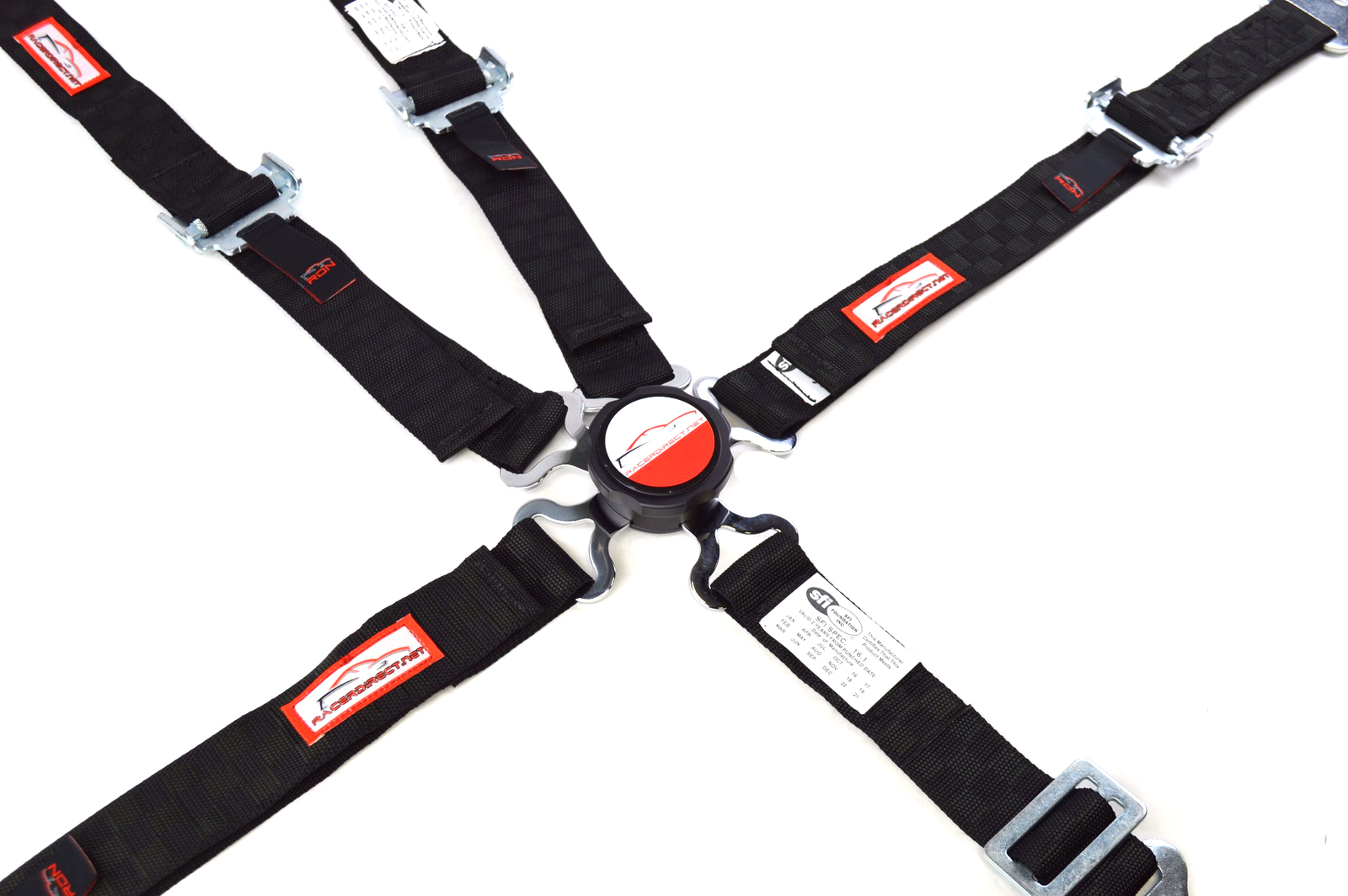 JR HARNESS 2" SFI 16.1 PULL UP LAP BELT CAM LOCK BLACK CHECKERBOARD RACERDIRECT