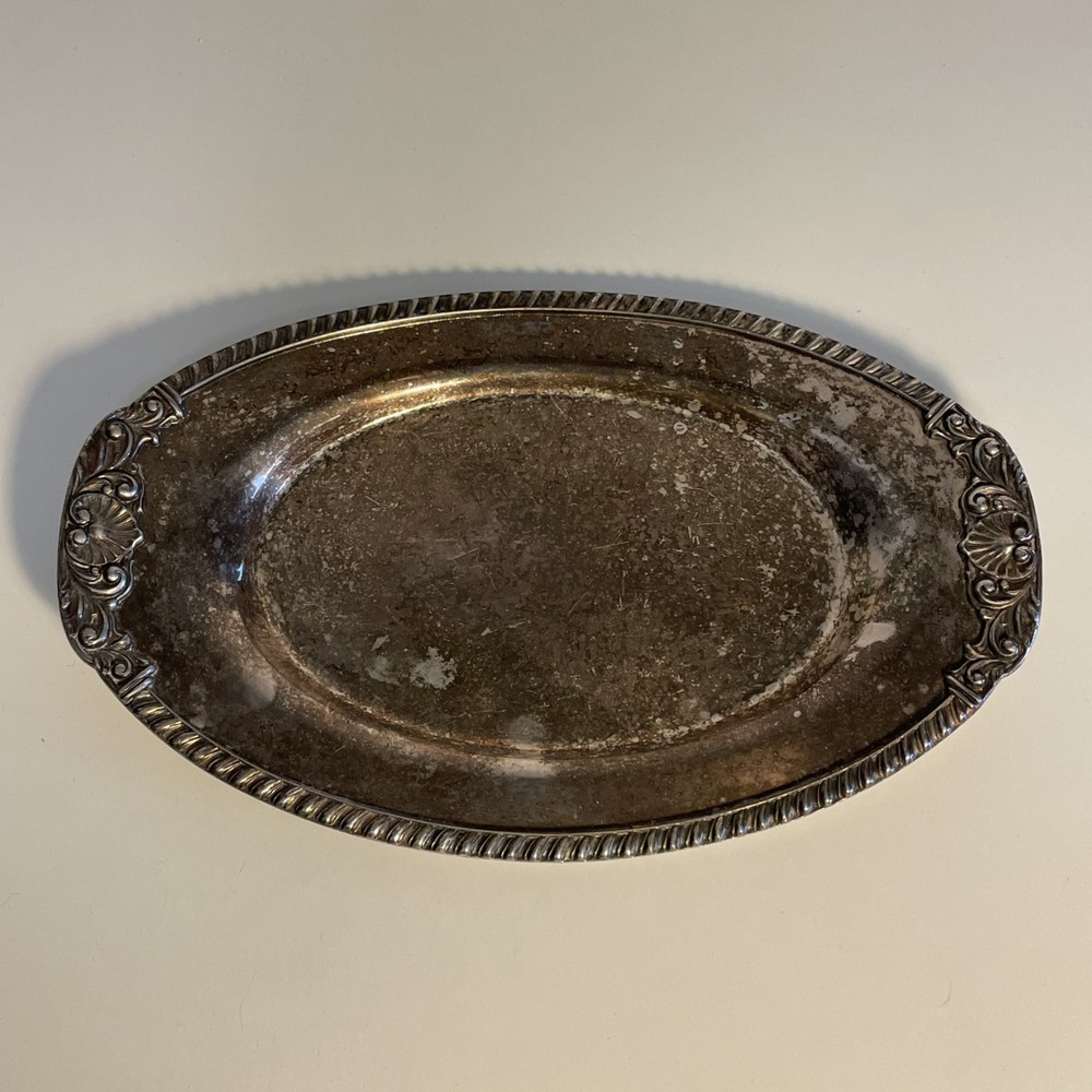 Crescent Silverware Manufacturing Co. Vintage Silver Serving Dish 7158