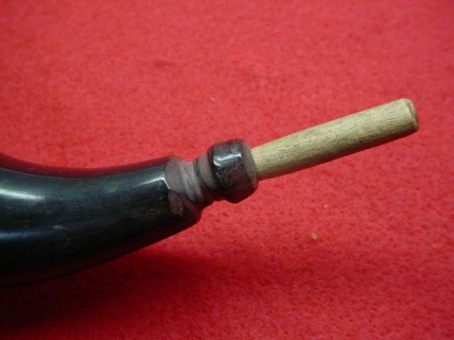 Muzzleloader Powder Horn- 8" Length- No Strap - Nice !! (D)