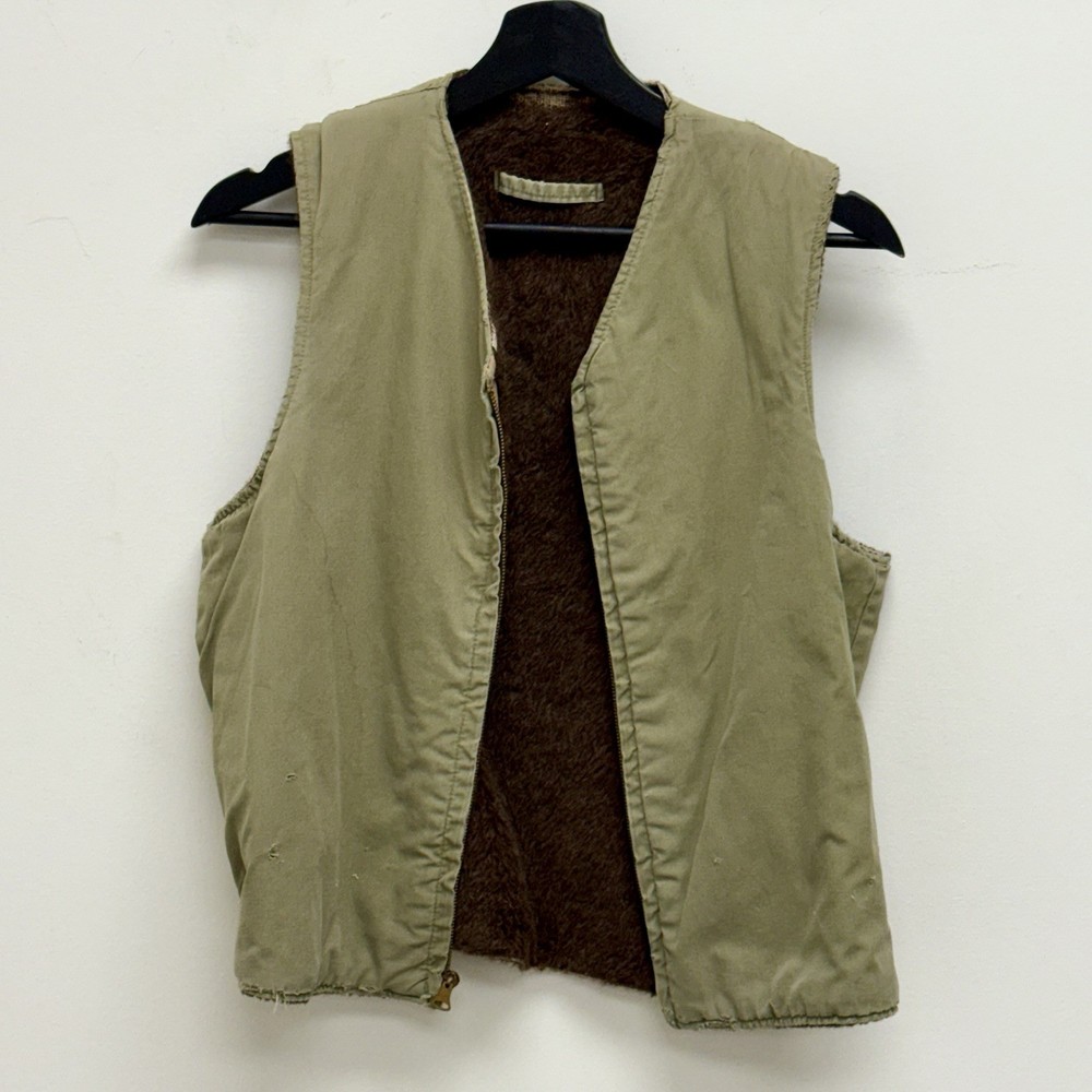 Original WWII US Navy Alpaca Deck Vest