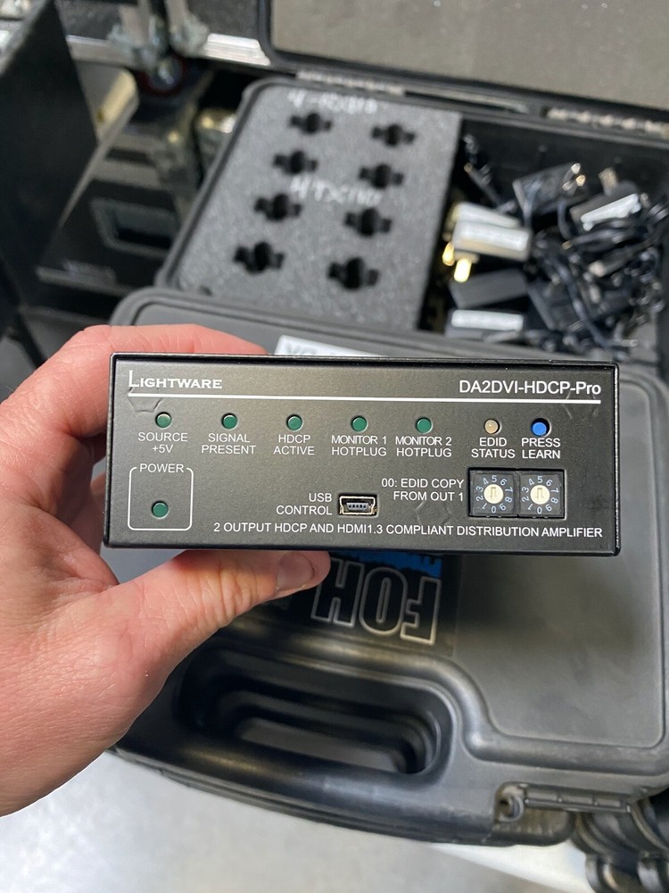 Lightware DA2DVI-HDCP-Pro DVI Distribution Amplifier HDCP Dual Link DL