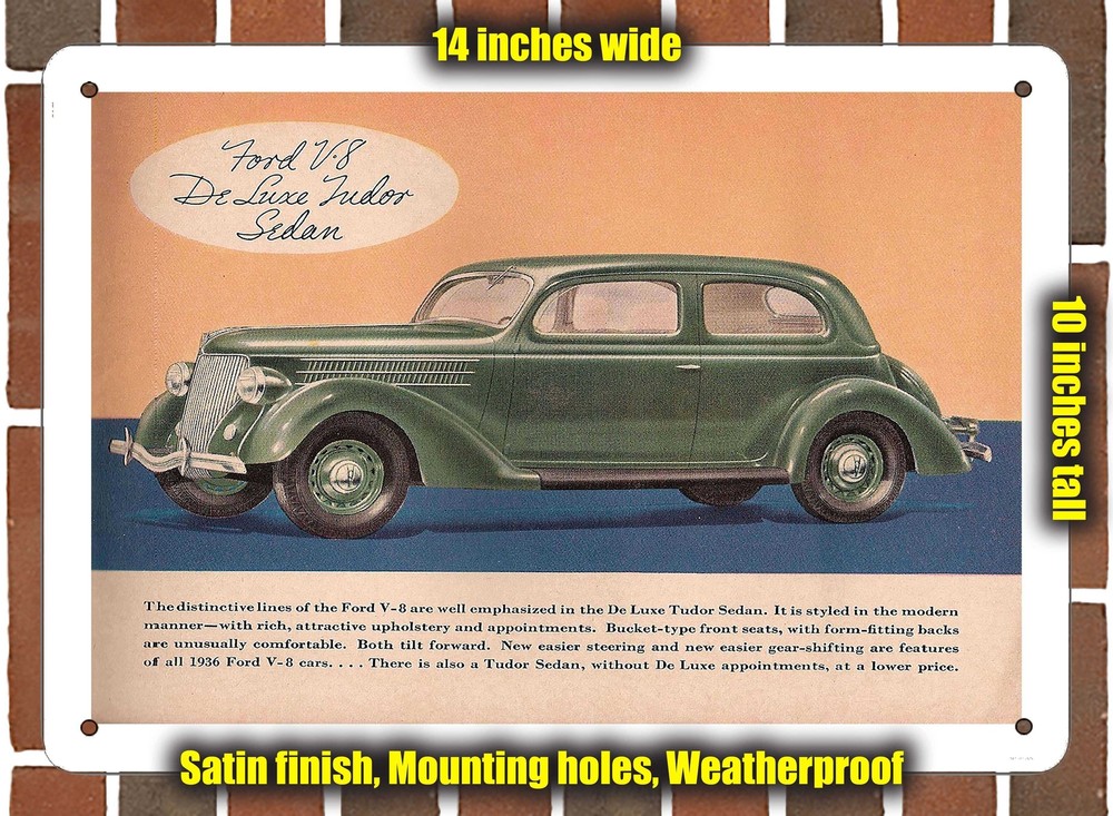 Metal Sign - 1936 Ford V8 (Sign Variant #03)