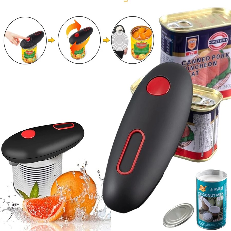 Electric Can Opener Automatic Jar Bottle Can Machine One Touch Portable Kitchen