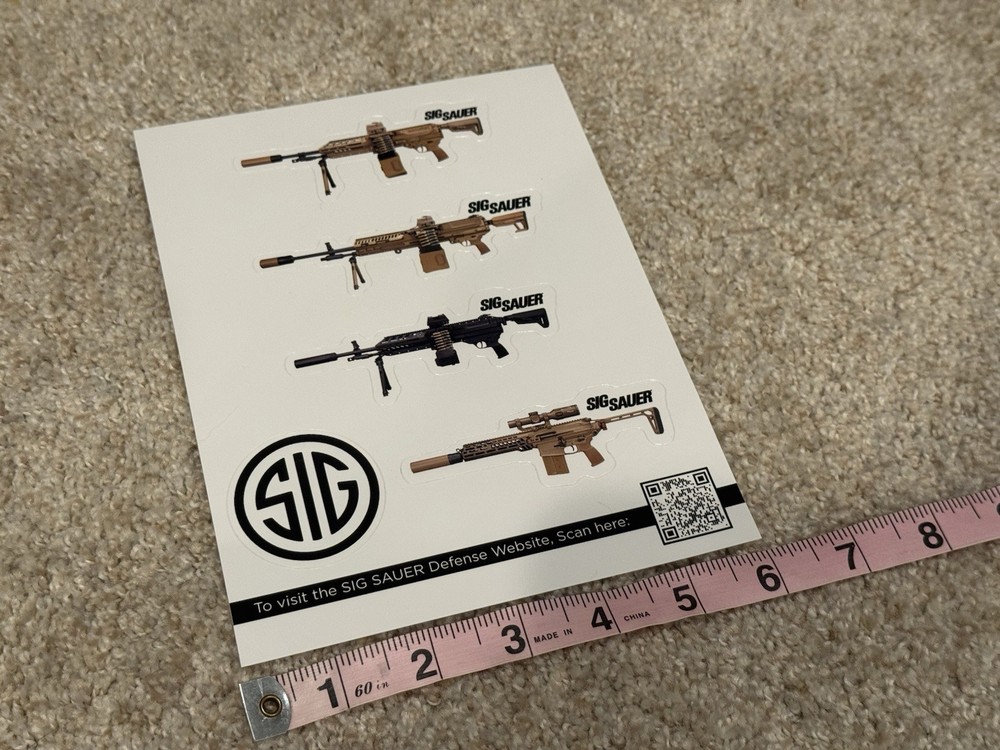 Sig Sauer Firearms Sticker Pack - 5 Stickers