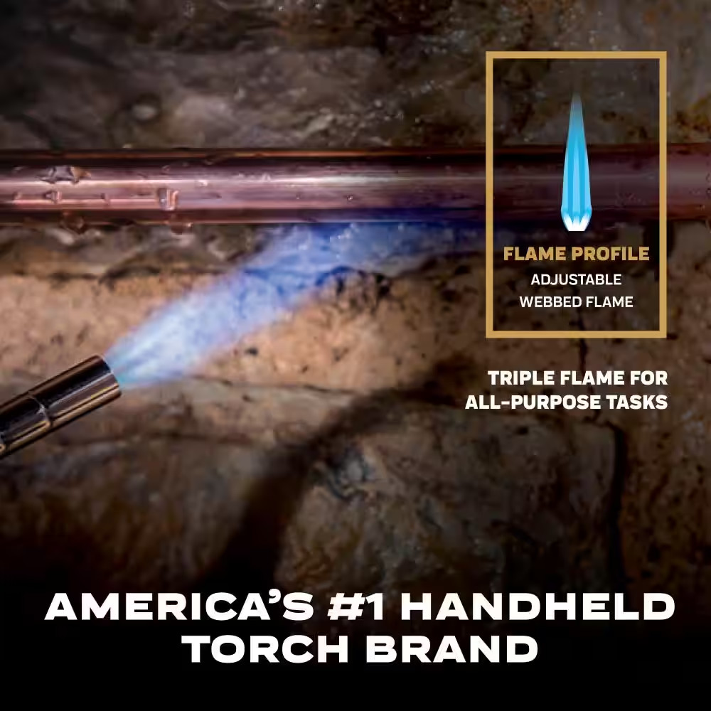 Propane Gas Torch Head with Adjustable Flame