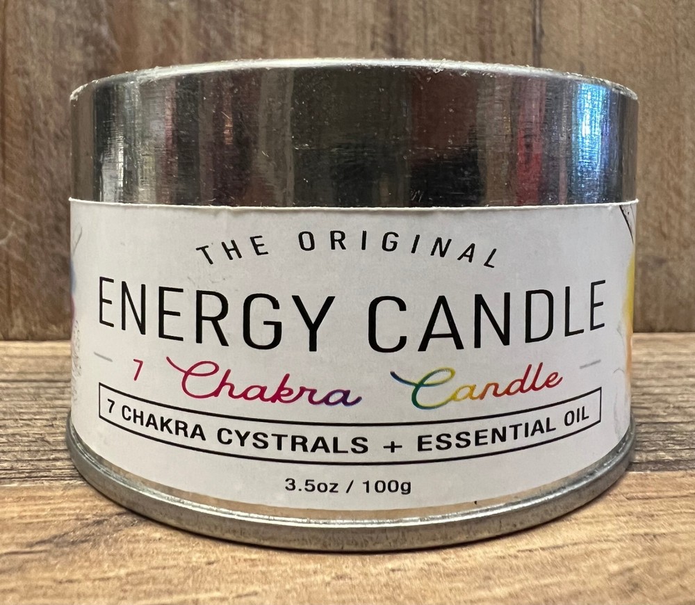 Chakra Energy Smudge Candle 3" x 2"