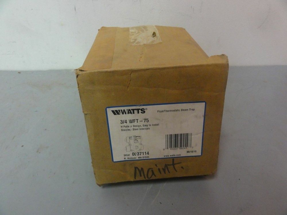 Watts Regulator WFT 3/4" New (Open Box)